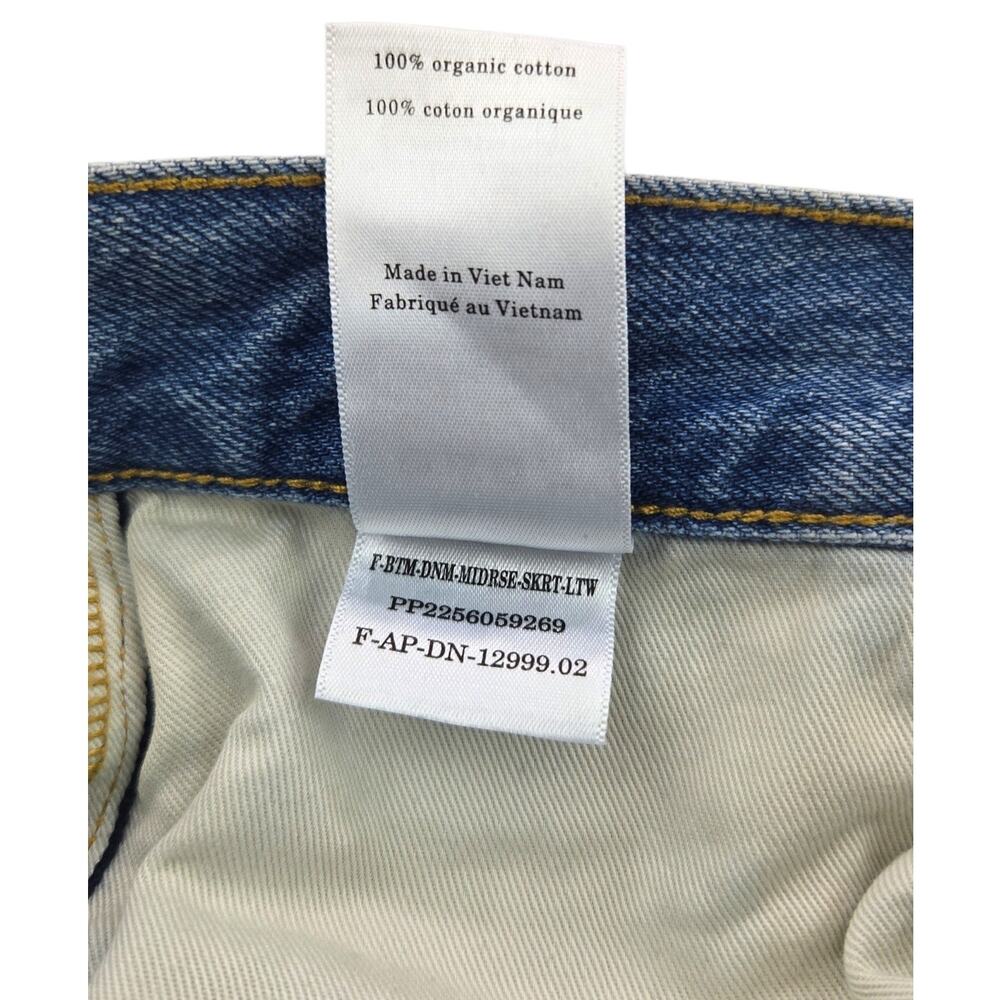 Everlane | The Mid-Way Midi Denim Skirt | Size 24 - Picture 5 of 7
